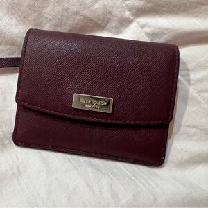 Kate Spade Burgundy Mini Wallet
